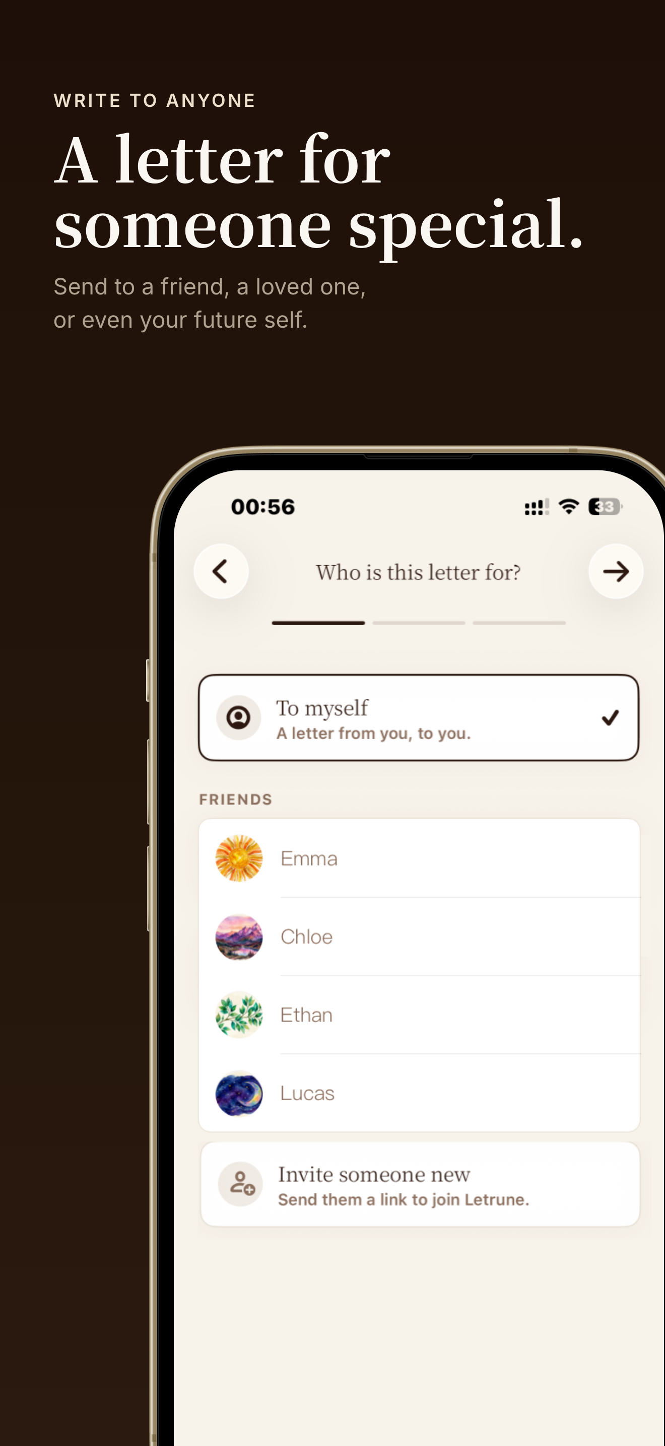Letrune — Send a letter, they'll wait to read it